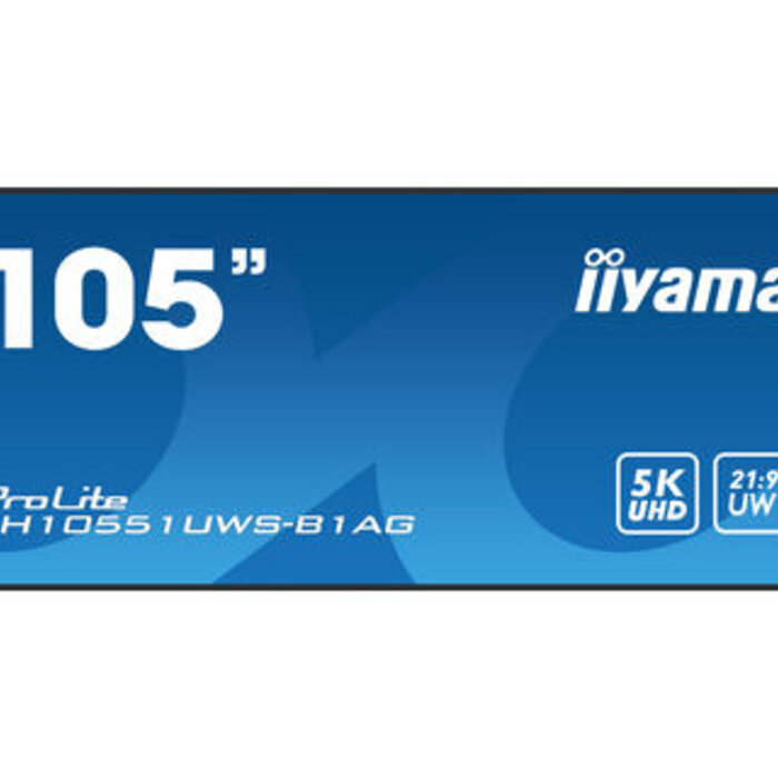 IIYAMA LH10551UWS-B1AG- iiyama LH10551UWS-B1AG, 24/7, 5K, USB, USB-C, Ethernet, kit (RS232)