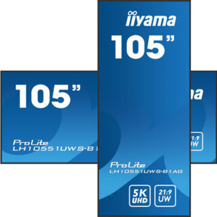 IIYAMA LH10551UWS-B1AG- iiyama LH10551UWS-B1AG, 24/7, 5K, USB, USB-C, Ethernet, kit (RS232)
