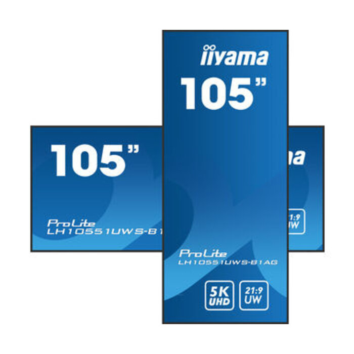 IIYAMA LH10551UWS-B1AG- iiyama LH10551UWS-B1AG, 24h/24 et 7j/7, 5K, USB, USB-C, Ethernet, kit (RS232)