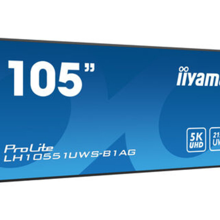 IIYAMA LH10551UWS-B1AG- iiyama LH10551UWS-B1AG, 24/7, 5K, USB, USB-C, Ethernet, kit (RS232)
