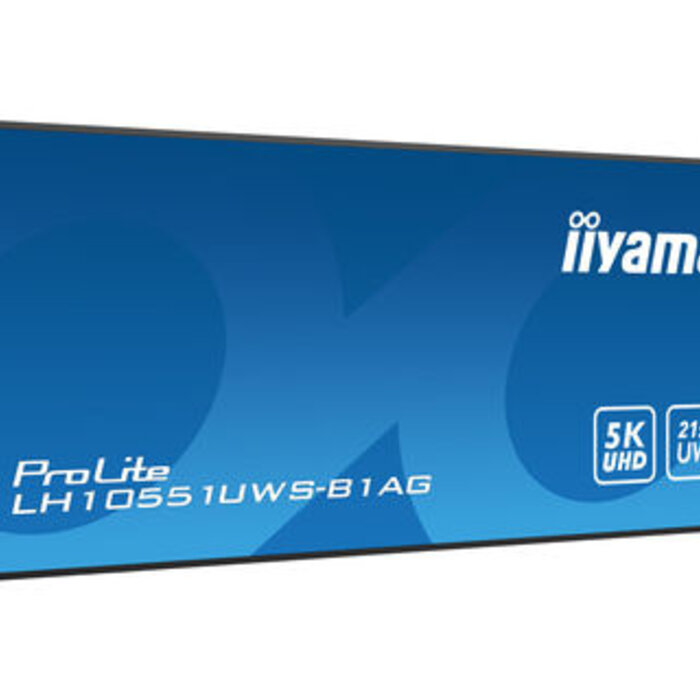 IIYAMA LH10551UWS-B1AG- iiyama LH10551UWS-B1AG, 24/7, 5K, USB, USB-C, Ethernet, kit (RS232)