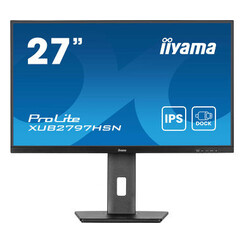 XUB2797HSN-B2- iiyama XUB2797HSN-B2, 68,6 cm (27''), Full HD, USB, USB-C, Ethernet, kit, nero