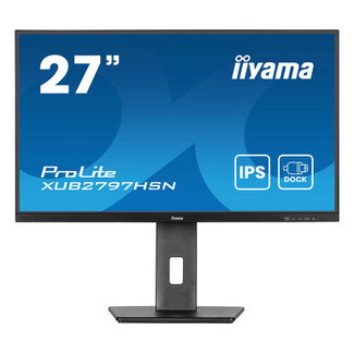 IIYAMA XUB2797HSN-B2- iiyama XUB2797HSN-B2, 68,6 cm (27''), Full HD, USB, USB-C, Ethernet, Kit, schwarz