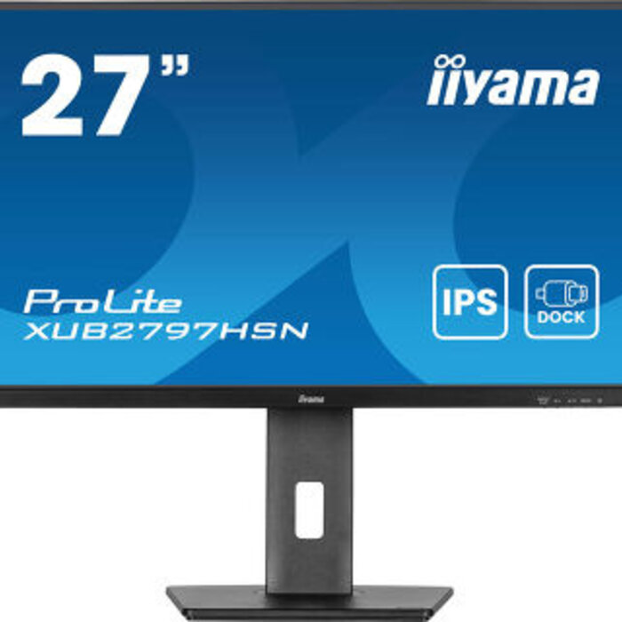 IIYAMA XUB2797HSN-B2- iiyama XUB2797HSN-B2, 68,6 cm (27''), Full HD, USB, USB-C, Ethernet, kit, black