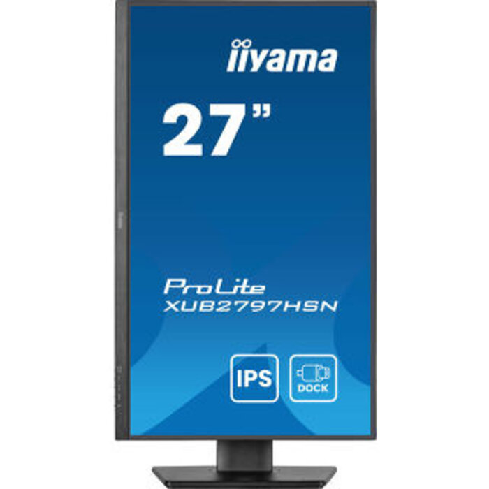 IIYAMA XUB2797HSN-B2- iiyama XUB2797HSN-B2, 68,6 cm (27''), Full HD, USB, USB-C, Ethernet, kit, black
