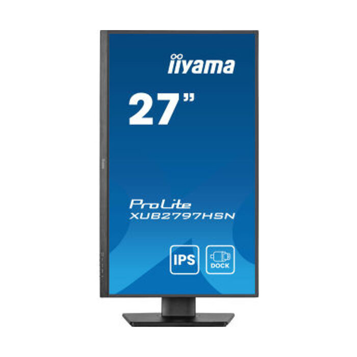 IIYAMA iiyama XUB2797HSN-B2, 68,6 cm (27''), Full HD, USB, USB-C, Ethernet, kit, negro