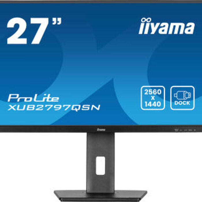 IIYAMA XUB2797QSN-B2- iiyama XUB2797QSN-B2, 68,6 cm (27''), USB, USB-C, Ethernet, kit (USB), black