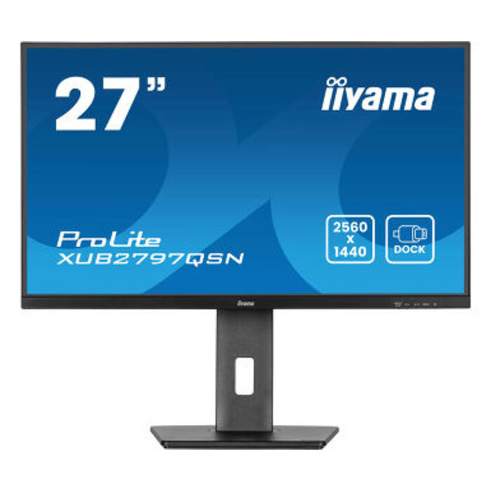 IIYAMA XUB2797QSN-B2- iiyama XUB2797QSN-B2, 68,6 cm (27''), USB, USB-C, Ethernet, Kit (USB), schwarz