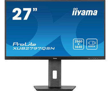 IIYAMA iiyama XUB2797QSN-B2, 68,6 cm (27''), USB, USB-C, Ethernet, Kit (USB), schwarz