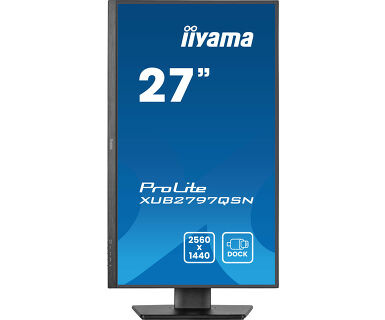IIYAMA iiyama XUB2797QSN-B2, 68,6 cm (27''), USB, USB-C, Ethernet, Kit (USB), schwarz