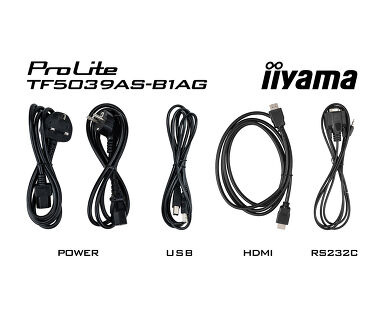 IIYAMA ProLite TF5039AS-B1AG, 24/7, 125,7 cm (49,5''), capacitivo proyectado, 4K, USB, RS232, Ethernet, Android, kit (USB)
