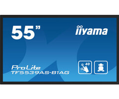 IIYAMA TF5539AS-B1AG- iiyama ProLite TF5539AS-B1AG, 24/7, 138,6 cm (54,6''), geprojecteerd capacitief, 4K, USB, RS232, Ethernet, Android, kit (USB)