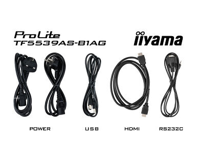 IIYAMA iiyama ProLite TF5539AS-B1AG, 24/7, 138,6 cm (54,6''), capacitiva proyectada, 4K, USB, RS232, Ethernet, Android, kit (USB)