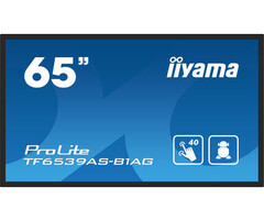 IIYAMA iiyama ProLite TF6539AS-B1AG, 24/7, 164cm (64,6''), geprojecteerd capacitief, 4K, USB, RS232, Ethernet, Android, kit (USB)