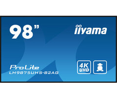 IIYAMA LH9875UHS-B2AG- iiyama ProLite LH9875UHS-B2AG, 247,7 cm (98''), 4K, USB, RS232, Ethernet, kit (RS232), zwart