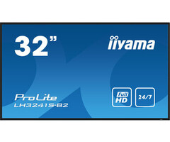IIYAMA LH3241S-B2- iiyama ProLite LH3241S-B2, 80cm (31,5''), Full HD, USB, RS232, Ethernet, kit (RS232), zwart