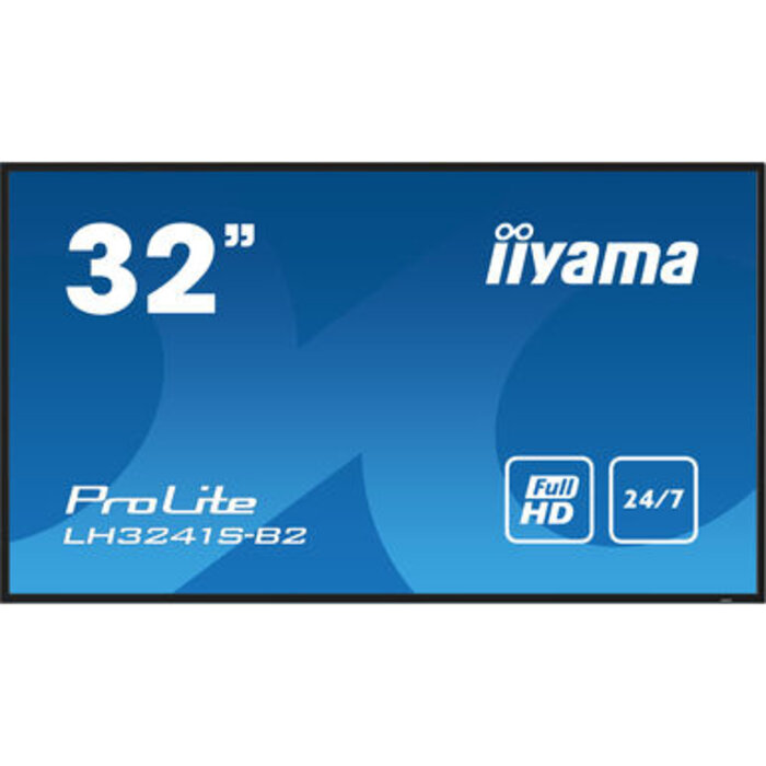 IIYAMA LH3241S-B2- iiyama ProLite LH3241S-B2, 80 cm (31,5''), Full HD, USB, RS232, Ethernet, kit (RS232), nero