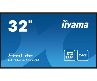 IIYAMA iiyama ProLite LH3241S-B2, 80 cm (31,5''), Full HD, USB, RS232, Ethernet, kit (RS232), negro