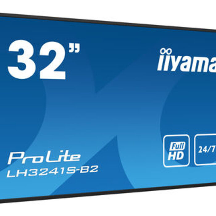 IIYAMA LH3241S-B2- iiyama ProLite LH3241S-B2, 80 cm (31,5''), Full HD, USB, RS232, Ethernet, kit (RS232), nero