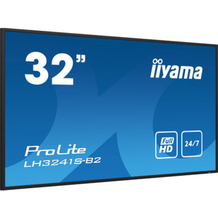 IIYAMA LH3241S-B2- iiyama ProLite LH3241S-B2, 80 cm (31,5''), Full HD, USB, RS232, Ethernet, kit (RS232), nero