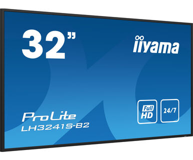 IIYAMA iiyama ProLite LH3241S-B2, 80 cm (31,5''), Full HD, USB, RS232, Ethernet, kit (RS232), negro