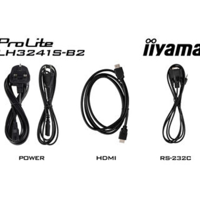 IIYAMA LH3241S-B2- iiyama ProLite LH3241S-B2, 80cm (31,5''), Full HD, USB, RS232, Ethernet, kit (RS232), black