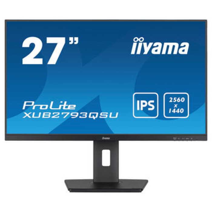 IIYAMA XUB2793QSU-B7- iiyama ProLite XUB2793QSU-B7, 68,6 cm (27''), USB, kit (USB), zwart