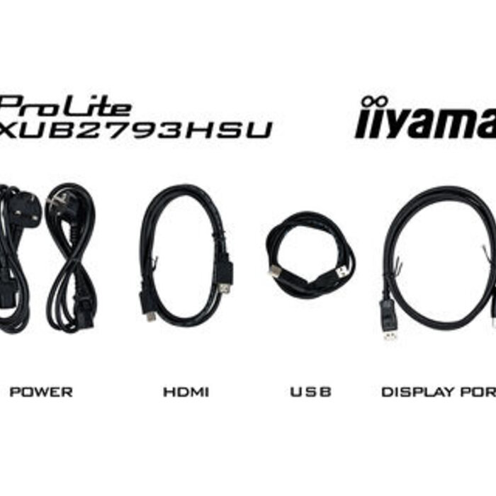 IIYAMA XUB2793QSU-B7- iiyama ProLite XUB2793QSU-B7, 68,6 cm (27''), USB, Kit (USB), schwarz