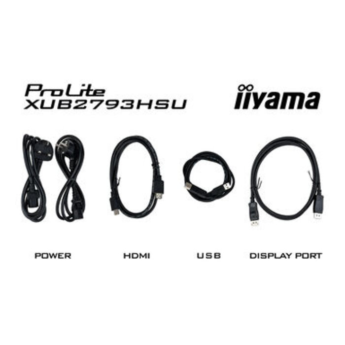 IIYAMA XUB2793QSU-B7- iiyama ProLite XUB2793QSU-B7, 68,6 cm (27''), USB, kit (USB), zwart