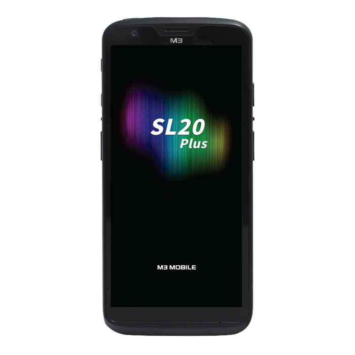 M3 SL204C-T2CHSE-HF-01- M3 Mobile SL20+, 8 broches, HD, RAM : 4 Go, Flash : 64 Go, 2D, SE4710, 14 cm (5,5''), GPS, échange à chaud, USB-C, BT (BLE), Wi-Fi, eSIM, 4G, NFC, Android, GMS, ext. batte.