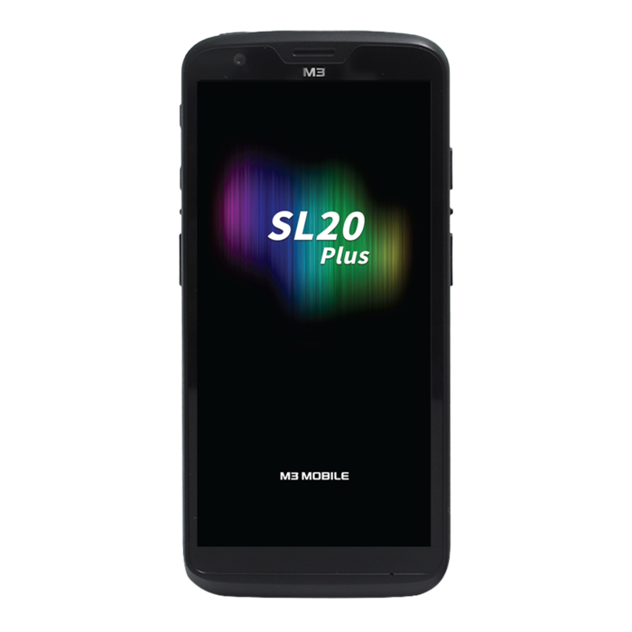 M3 SL204C-T2CHSE-HF-03- M3 Mobile SL20+, 8 broches, HD, RAM : 8 Go, Flash : 128 Go, 2D, SE4710, 14 cm (5,5''), GPS, échange à chaud, USB-C, BT (BLE), Wi-Fi, eSIM, 4G, NFC, Android, GMS, ext. batte.