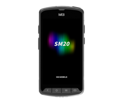 M3 SM2X4R-S3CHSE-HF-ST-M3 Móvil SM20, 2D, SE4750, 12,7 cm (5''), GPS, USB, BT (5.1), Wi-Fi, 4G, NFC, Android, GMS, batería externa, RB, negro