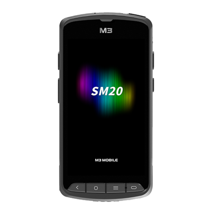 M3 SM2X4R-S3CHSE-HF-ST- M3 Mobile SM20, 2D, SE4750, 12.7 cm (5''), GPS, USB, BT (5.1), Wi-Fi, 4G, NFC, Android, GMS, ext. bat., RB, black