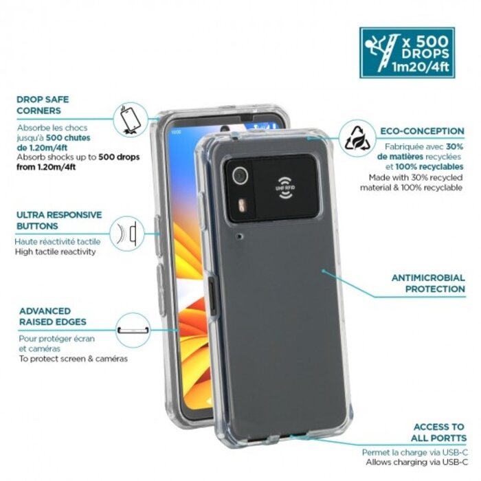 MOBILIS 48057- Étui de protection Mobilis, transparent