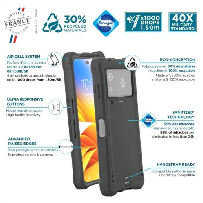 MOBILIS Étui de protection Mobilis, noir, 40 g