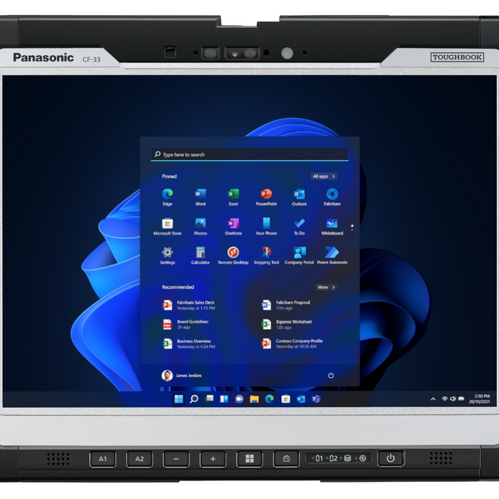 PANASONIC CF-33YAAAXB4- Panasonic TOUGHBOOK 33, MK4, sans clavier, 30,5 cm (12''), hot-swap, USB, BT, Ethernet, Wi-Fi, Intel Core i5, SSD, Win. 11 Pro, RB