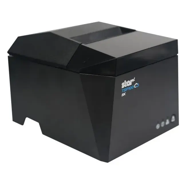 STAR MICRONICS EUROPE 39473990- Star TSP143IV X4, CloudPRNT, Android AOA, sans doublure, 8 pts/mm (203 dpi), massicot, sans doublure, USB, USB-C, BT, Ethernet, Wi-Fi, gris
