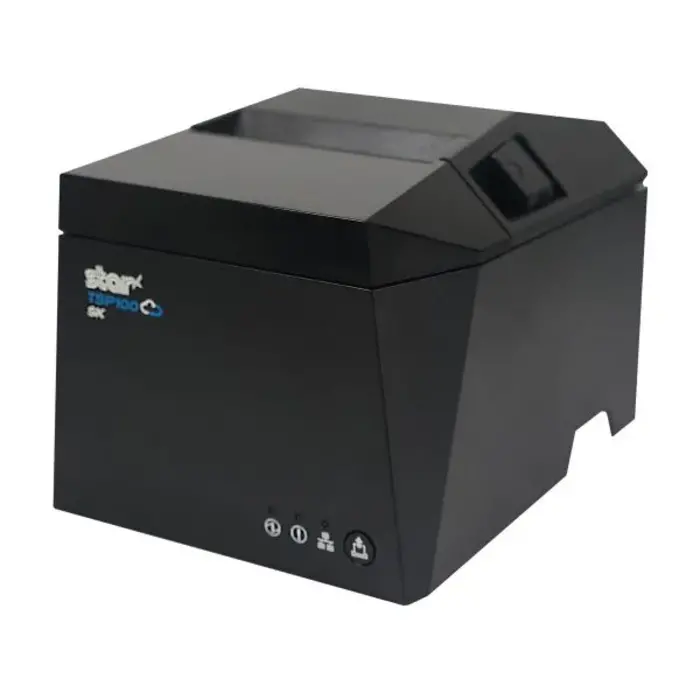 STAR MICRONICS EUROPE Star TSP143IV X4, CloudPRNT, 8 dots/mm (203 dpi), cutter, USB, USB-C, BT, Ethernet, Wi-Fi, white