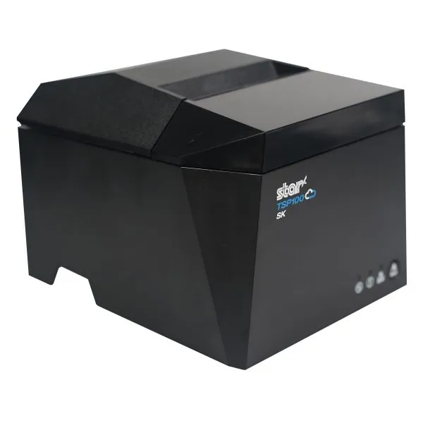 STAR MICRONICS EUROPE Star TSP143IV X4, CloudPRNT, 8 dots/mm (203 dpi), cutter, USB, USB-C, BT, Ethernet, Wi-Fi, white