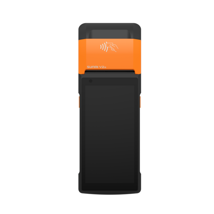 SUNMI P06064048- SUNMI V2s GO (senza pin di ricarica), 14 cm (5,5''), GPS, USB-C, BT (BLE), Wi-Fi, 4G, Android