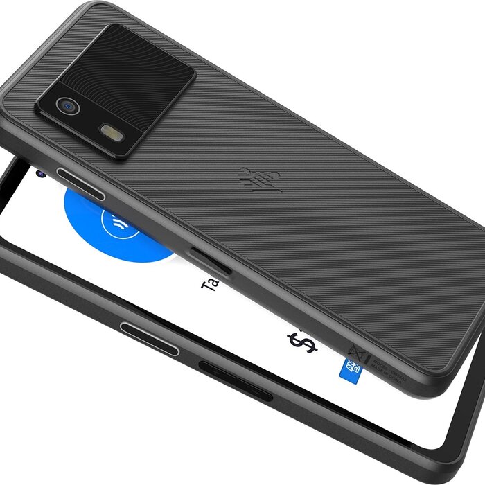 Zebra EM45B2-3T106B0-EA- Zebra EM45 RFID, RoW-800 MHz, RFID, USB-C, BT, Wi-Fi (Wi-Fi), 5G, Android, kit, nero