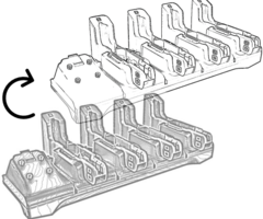 Zebra CRDCUP-4S-ET5TOET4- Zebra Cradle Convertion Cup
