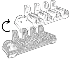 Zebra CRDCUP-4S-ET5TOET4- Zebra Cradle-conversiebeker