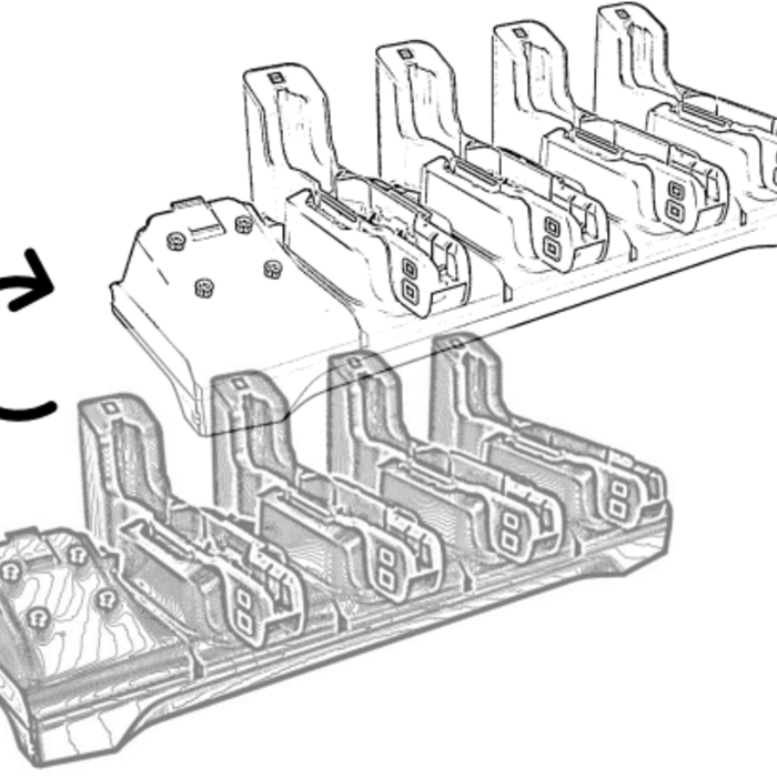 Zebra CRDCUP-4S-ET5TOET4- Zebra Cradle Convertion Cup