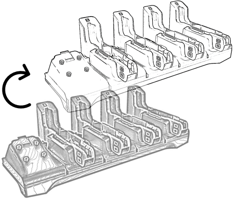 Zebra CRDCUP-4S-ET5TOET4- Zebra Cradle Convertion Cup