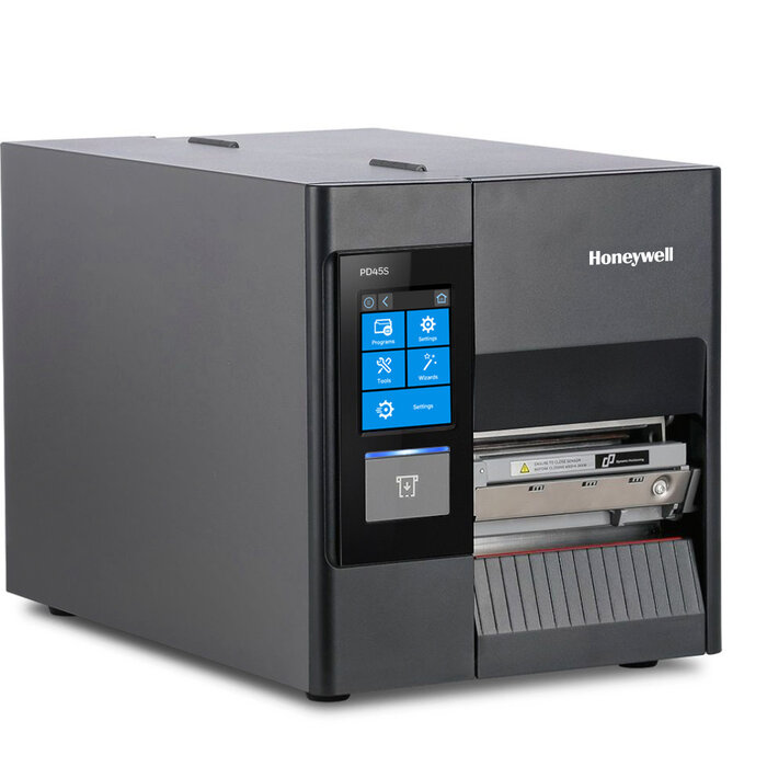Honeywell PD45S0CE010020300- Honeywell PD45, 12 Punkte/mm (300 dpi), Peeler, Rückspul, LTS, Disp. (Farbe), USB, USB-Host, Ethernet
