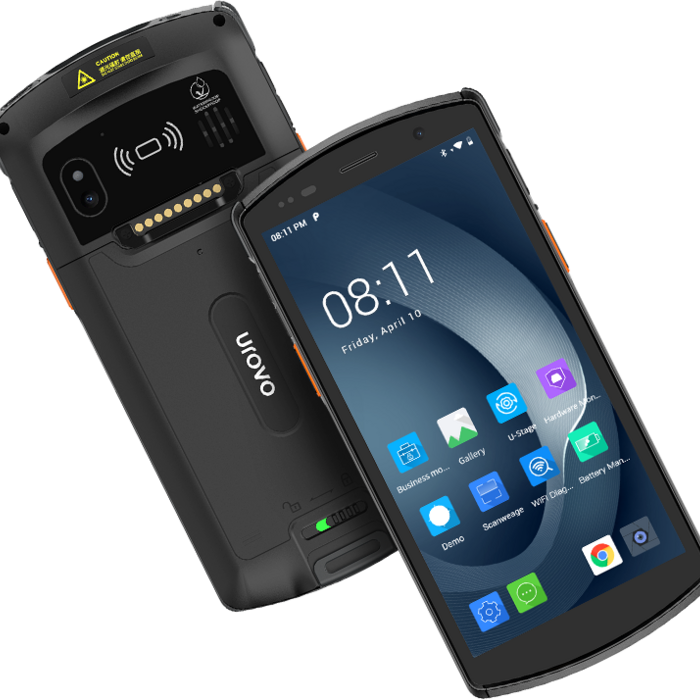 Urovo DT50-MCGJ4WNEEX0, DT50S, FlexRange, 5.7", A11/13(AER), 4/64, Wi-Fi, 4G, 5000 mAh, cable, fuente de alimentación (UE), HS