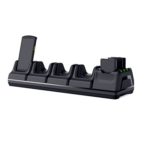 Urovo 4BCDT50-1, 4-slot battery chg cradle+PSU(EU), This model can accommodate four batteries