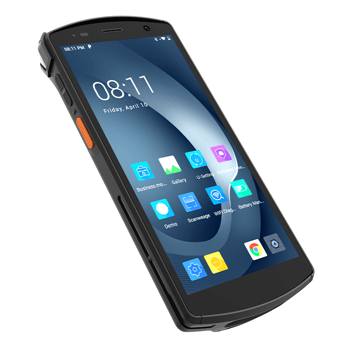 Urovo CT58-XMFS9WNSEX0, CT58,2.0GHz, pas 2D,5.5",A12,4/64,WiFi,4G,5000mAh, câble, bloc d'alimentation (UE), pas à la main