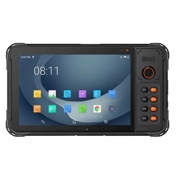 Urovo P8100-QCHT8WNSEX6, P8100P, 2D, 10", A13, 4/64, WiFi, 4G, 10000 mAh, cable, fuente de alimentación (UE), para uso sanitario, correa cruzada